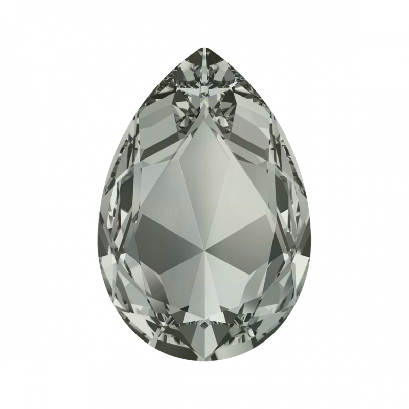 Swarovski 4327 Pear 30x20mm Black Diamond