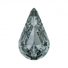 Swarovski 4328 Xilion Pear 13x7.8mm Black Diamond