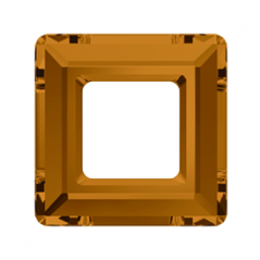 Swarovski 4439 Square Ring 14mm Crystal Copper