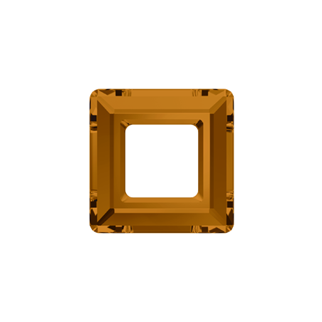 Swarovski 4439 Square Ring 14mm Crystal Copper