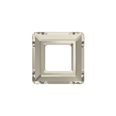 Swarovski 4439 Square Ring 14mm Crystal Silver Shade