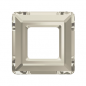 Swarovski 4439 Square Ring 14mm Crystal Silver Shade