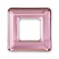 Swarovski 4439 Square Ring 20mm Crystal Antique Pink