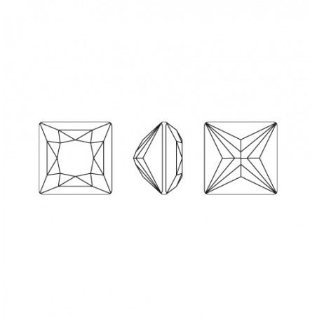 Swarovski 4447 Princess Square 8mm Crystal