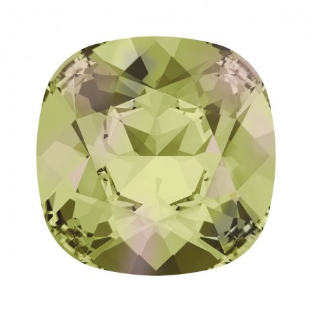 Swarovski 4470 Cushion Cut 10mm Crystal Luminous Green