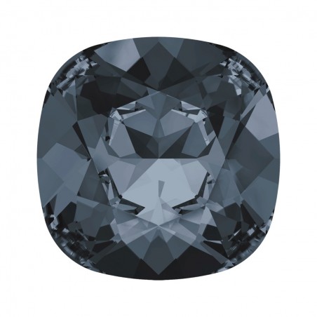 Swarovski 4470 Cushion Cut 12mm Crystal Silver Night
