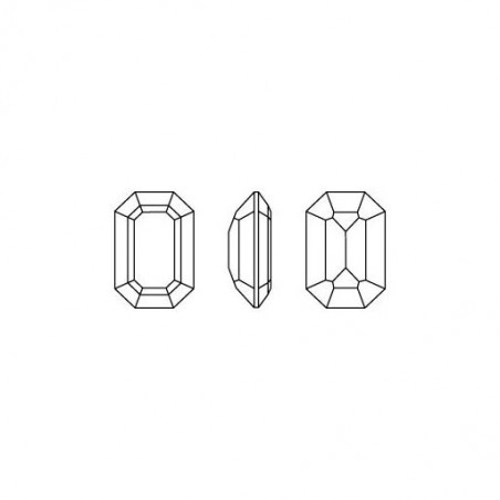 Swarovski 4610 Rectangle 14x10mm Crystal