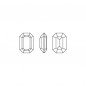 Swarovski 4610 Rectangle 14x10mm Emerald