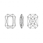 Swarovski 4627 Rectangle 27x18.5mm Emerald