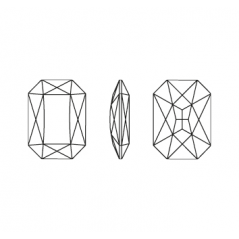 Swarovski 4627 Rectangle 27x18.5mm Jet