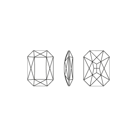 Swarovski 4627 Rectangle 37x25.5mm Crystal