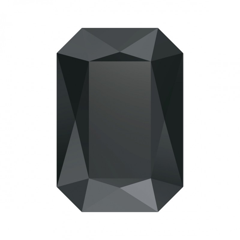 Swarovski 4627 Rectangle 37x25.5mm Jet Hematite