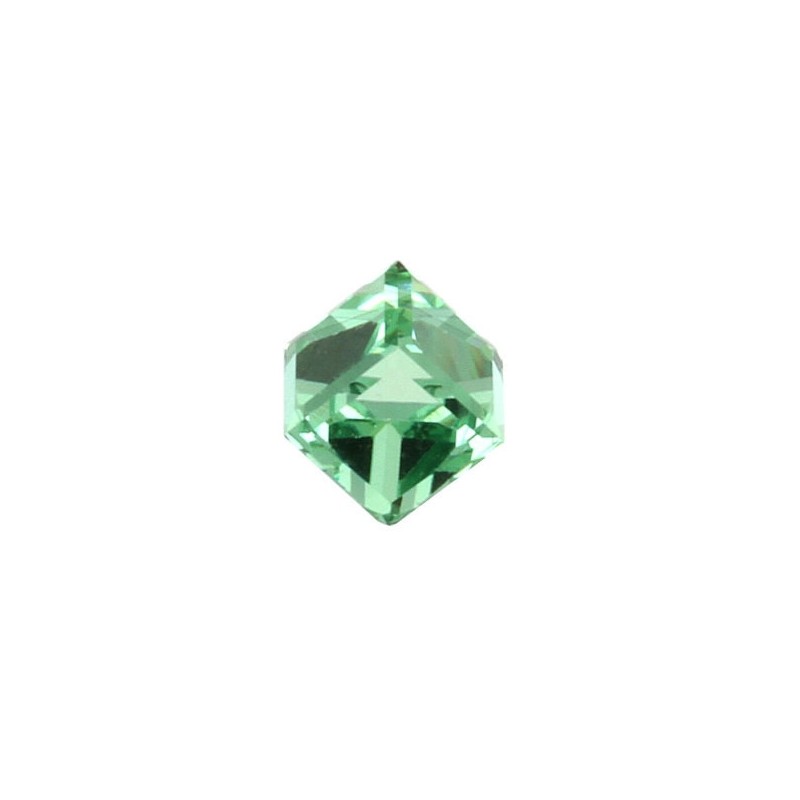 Swarovski 4841 Cube 6mm Peridot