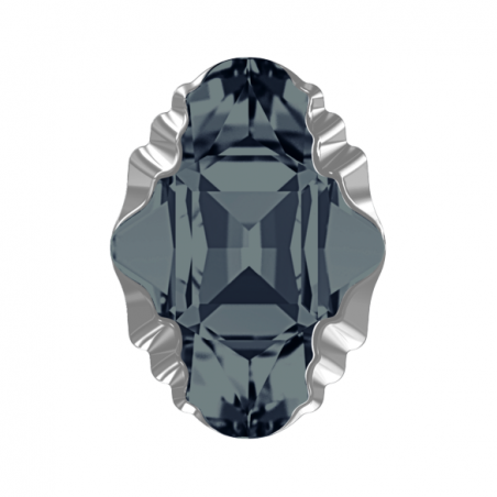 Swarovski 4926 Oval Tribe 14x10mm Graphite Light Chrome