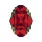 Swarovski 4926 Oval Tribe 14x10mm Light Siam Metallic Light Gold