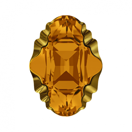 Swarovski 4926 Oval Tribe 14x10mm Topaz Dorado