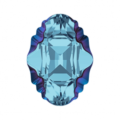 Swarovski 4926 Oval Tribe 19x14mm Aquamarine Metallic Blue
