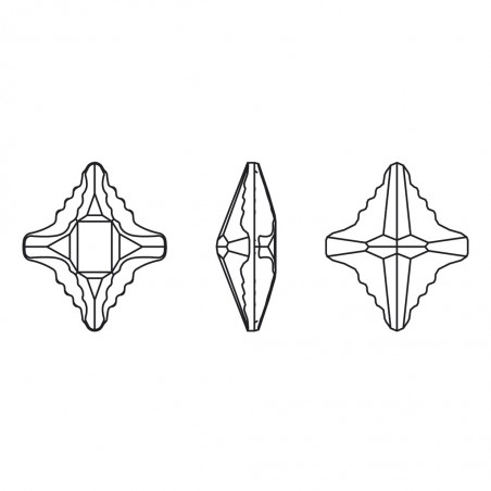 Swarovski 4927 Rhombus Tribe 19x17mm Peridot Scarabeus Green