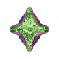 Swarovski 4927 Rhombus Tribe 19x17mm Peridot Scarabeus Green