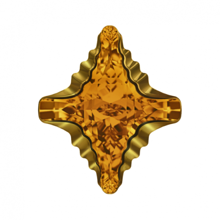 Swarovski 4927 Rhombus Tribe 19x17mm Topaz Dorado