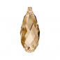 Swarovski 6010 Briolette Drop 13x6.5mm Crystal Golden Shadow