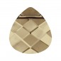 Swarovski 6012 Flat Briolette 15.4x14mm Crystal Golden Shadow