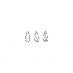 Swarovski 6015 Polygon Drop 13mm Jet
