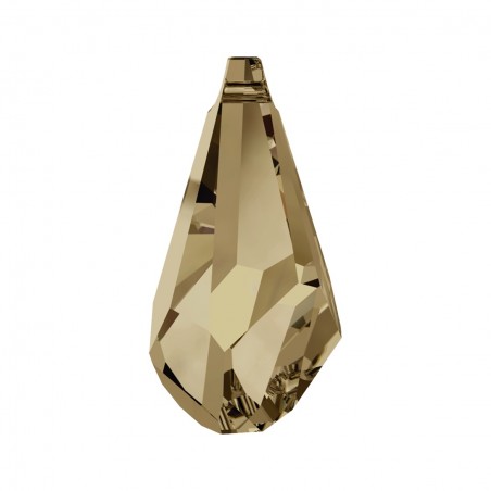 Swarovski 6015 Polygon Drop 13mm Crystal Golden Shadow