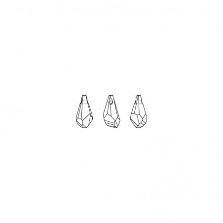 Swarovski 6015 Polygon Drop 17mm Crystal AB