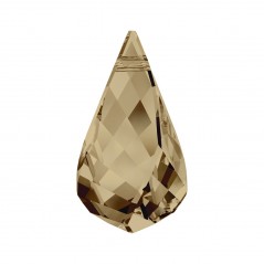 Swarovski 6020 Helix Drop 18mm Crystal Golden Shadow