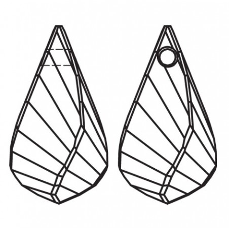 Swarovski 6020 Helix Drop 30mm Crystal