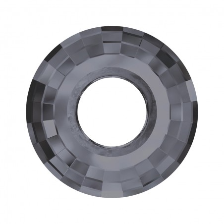 Swarovski 6039 Disk 25mm Crystal Silver Night