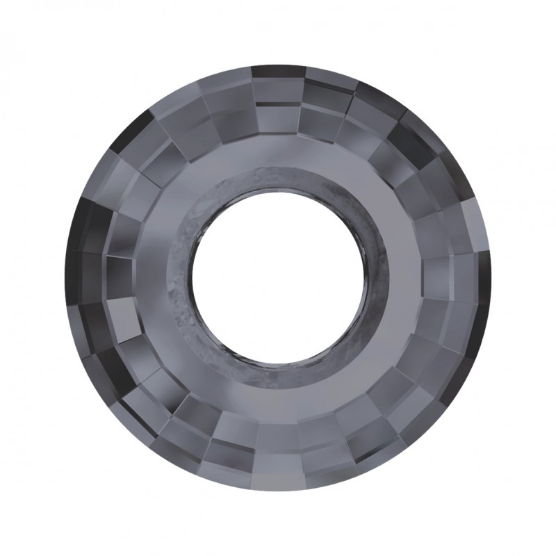 Swarovski 6039 Disk 38mm Crystal Silver Night