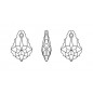 Swarovski 6090 Baroque 16x11mm Crystal