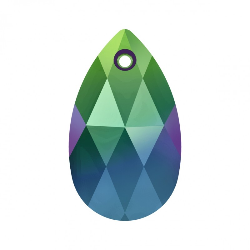 Swarovski 6106 Teardrop 16mm Crystal Scarabeus Green