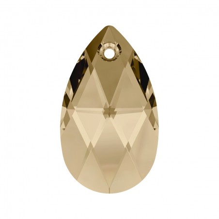 Swarovski 6106 Teardrop 22mm Crystal Golden Shadow