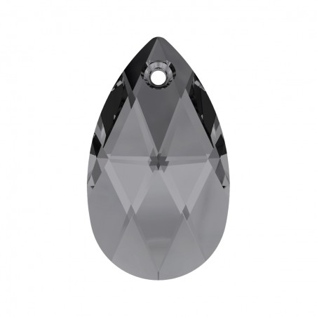 Swarovski 6106 Teardrop 28mm Crystal Silver Night