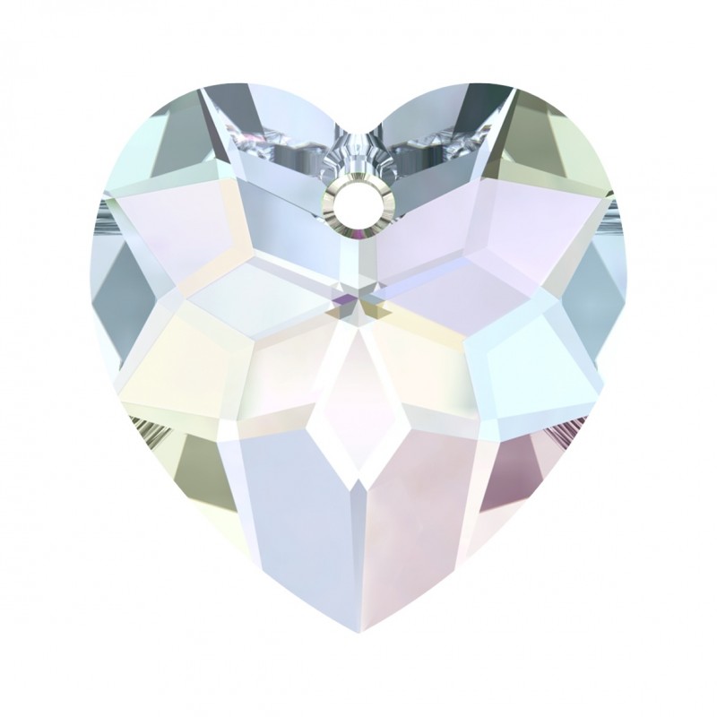 Swarovski 6215 Heart 18mm Crystal AB