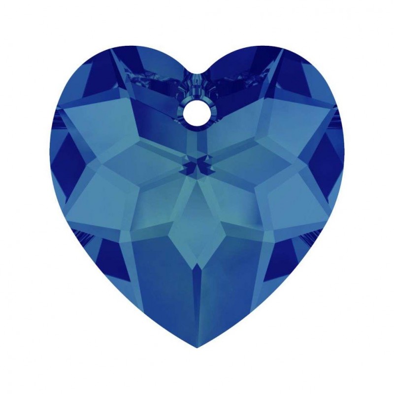 Swarovski 6215 Heart 18mm Crystal Bermuda Blue