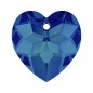 Swarovski 6215 Heart 18mm Crystal Bermuda Blue