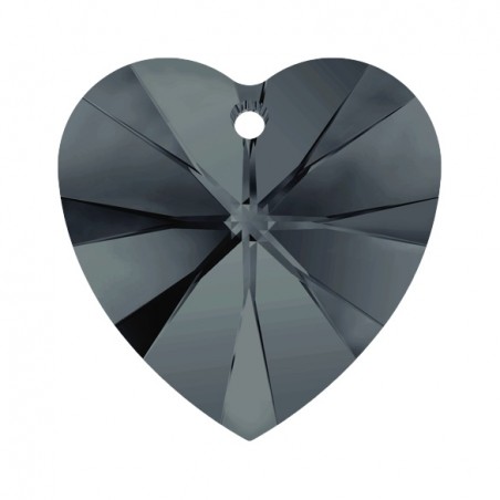 Swarovski 6228 Heart 10.3x10mm Graphite 6ks