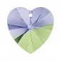 Swarovski 6228 Heart 10.3x10mm Provence Lavender Chrysolite 6ks