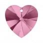Swarovski 6228 Heart 10.3x10mm Light Rose 6ks