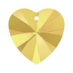 Swarovski 6228 Heart 10.3x10mm Crystal Metallic Sunshine 6ks