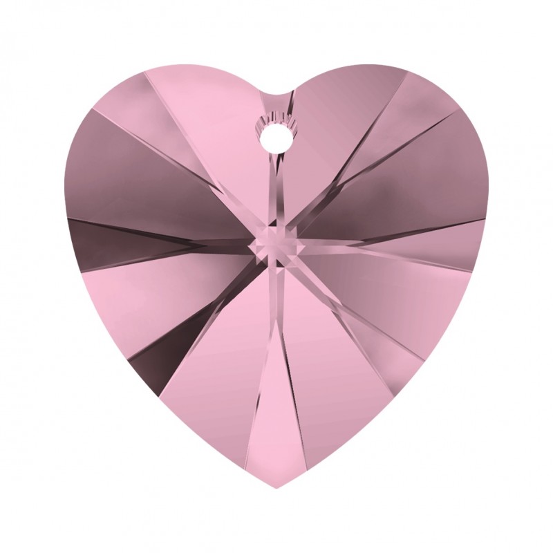 Swarovski 6228 Heart 10.3x10mm Crystal Antique Pink 6ks