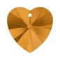 Swarovski 6228 Heart 14.4x14mm Topaz