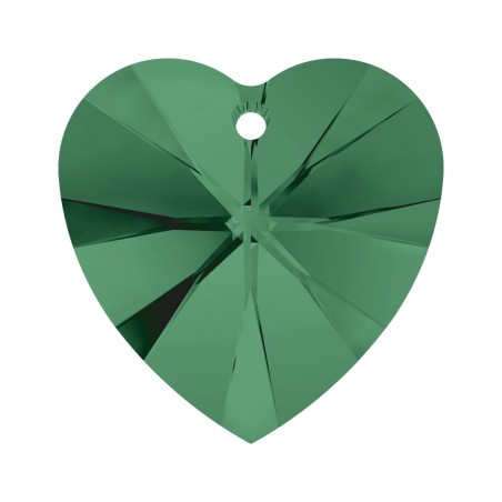 Swarovski 6228 Heart 14.4x14mm Emerald