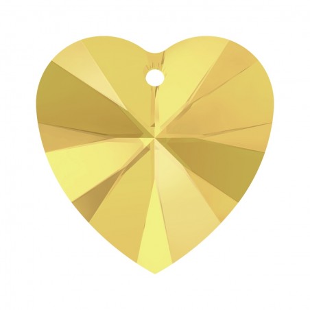 Swarovski 6228 Heart 14.4x14mm Crystal Metallic Sunshine