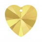 Swarovski 6228 Heart 14.4x14mm Crystal Metallic Sunshine