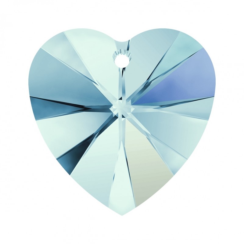 Swarovski 6228 Heart 14.4x14mm Aquamarine AB